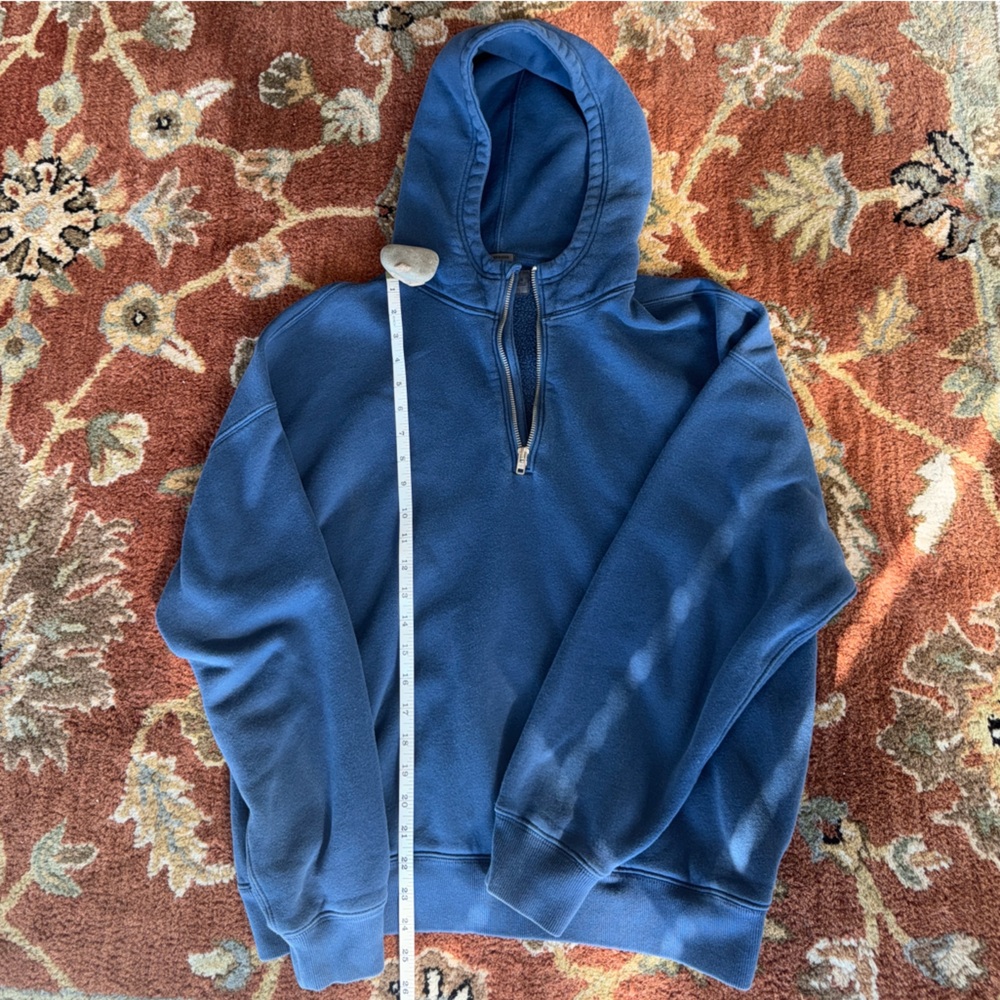 Abercrombie & Fitch Slate Blue Oversized Hoodie